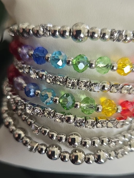 Paparazzi Ice Knowing You Multi Coil Bracelet NWT - Picture 2 of 3